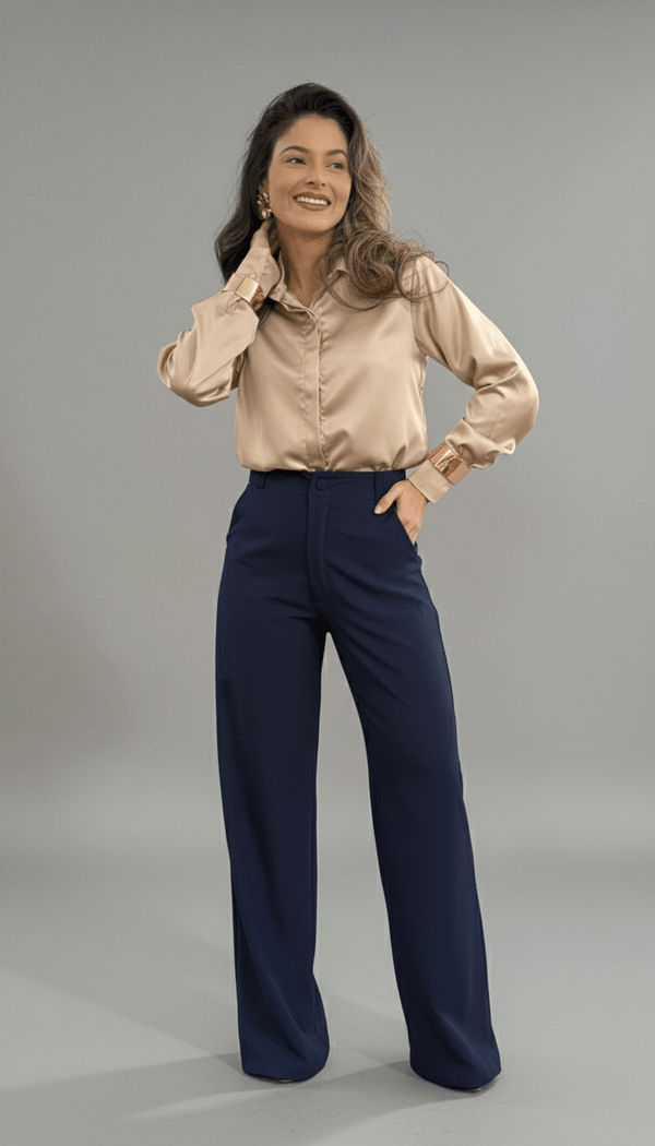 Camisa Acetinada