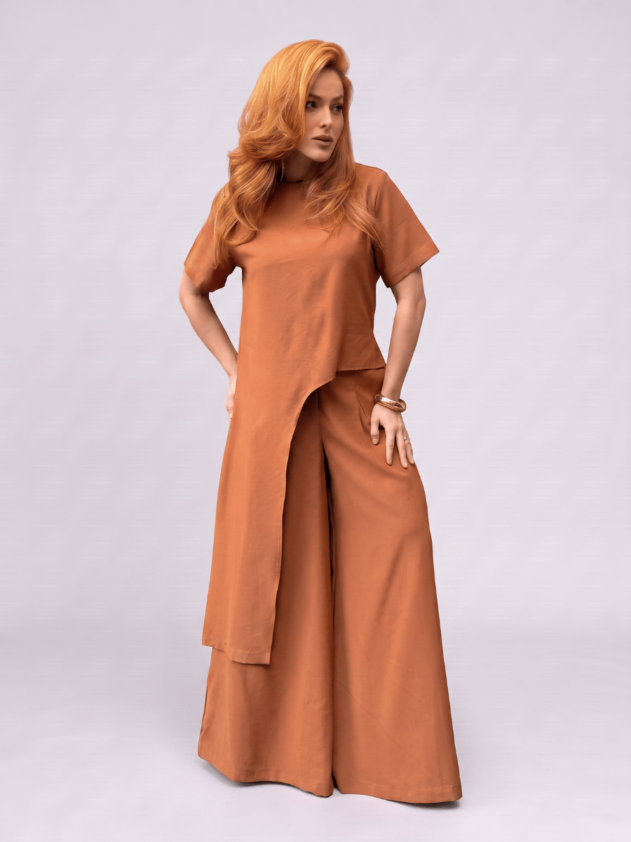 Conjunto Assimétrico Feminino com Calça Ítala - Use By Me