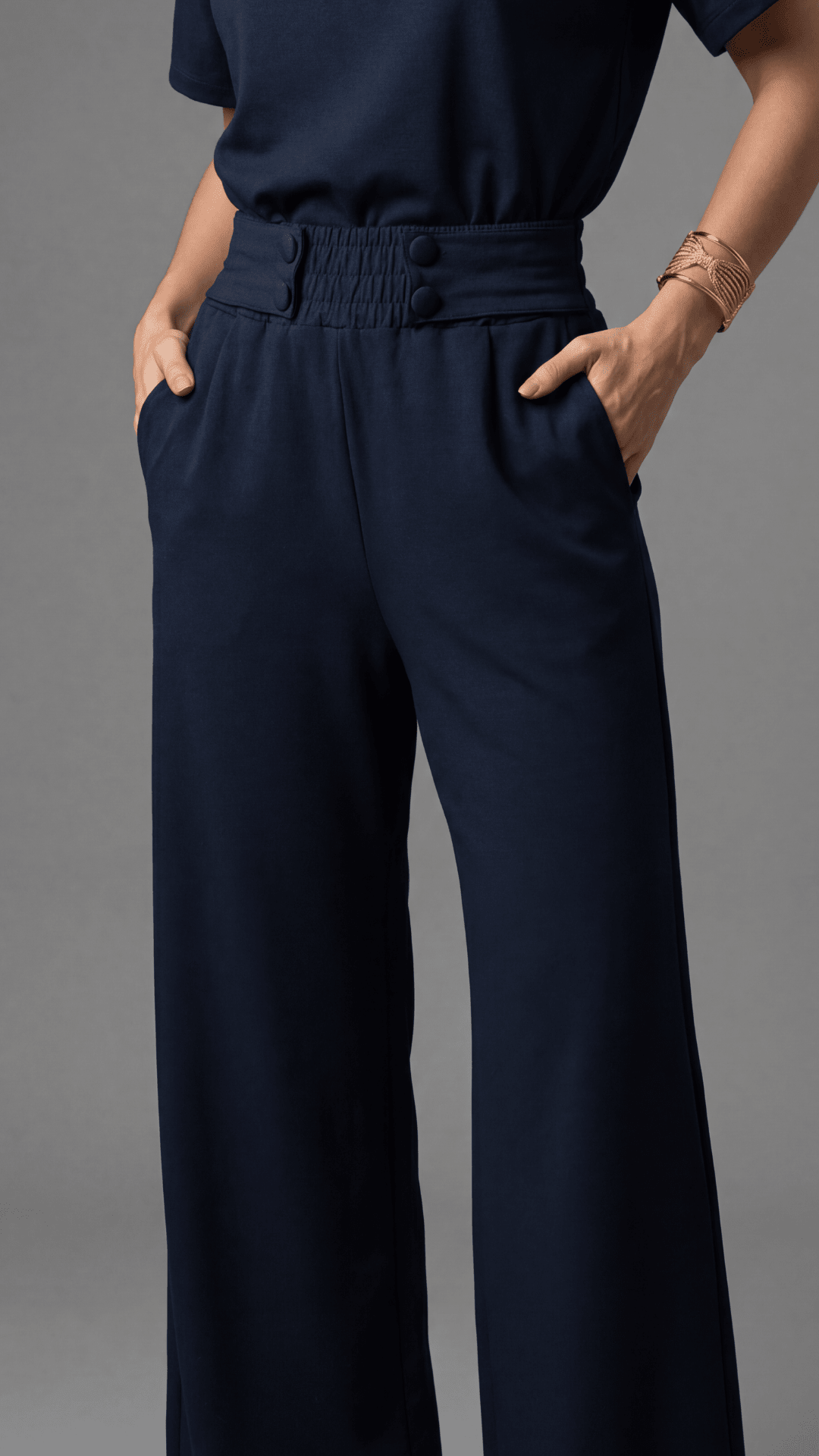 Conjunto Áurea - Calça e Blusa Malha Lisa - Use By Me