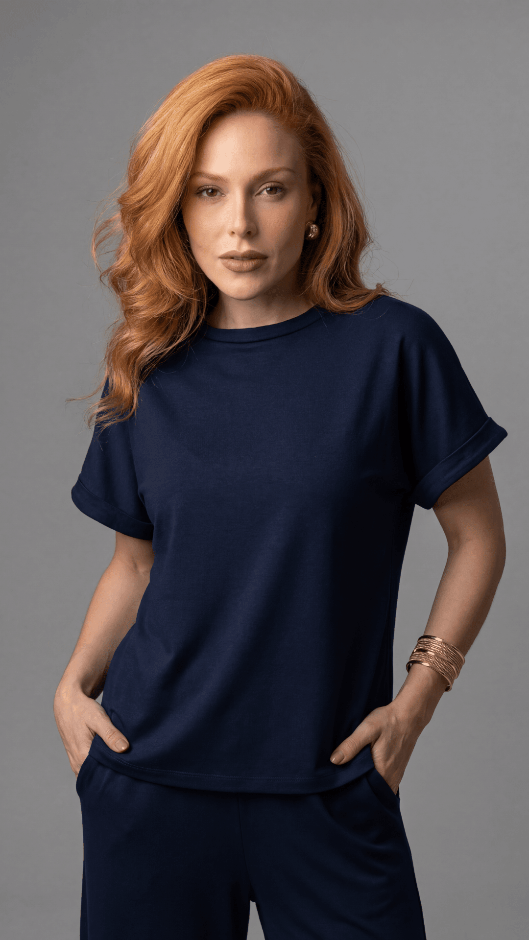 Conjunto Áurea - Calça e Blusa Malha Lisa - Use By Me