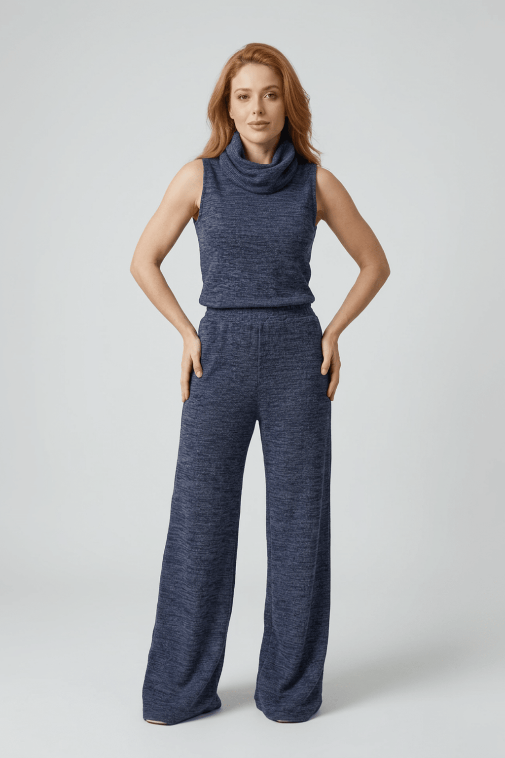Conjunto Feminino Atlas 4 Peças: Calça, Regata, Blusa Manga Longa e Gola Removível - Use By Me