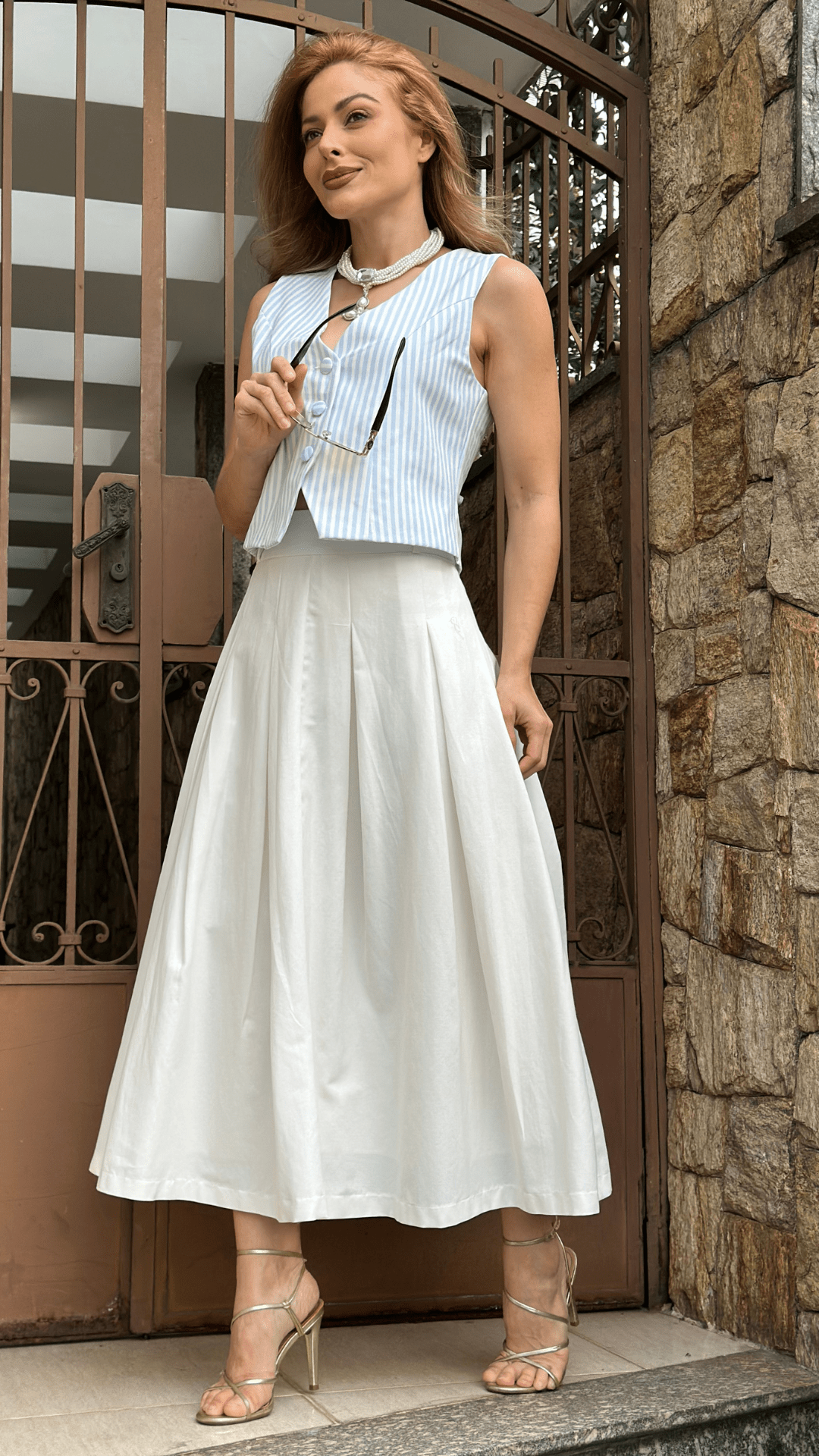 Saia Angel Longa Feminina de Algodão - Use By Me