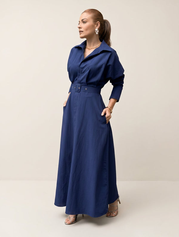 Vestido Ana Midi Feminino de Algodão