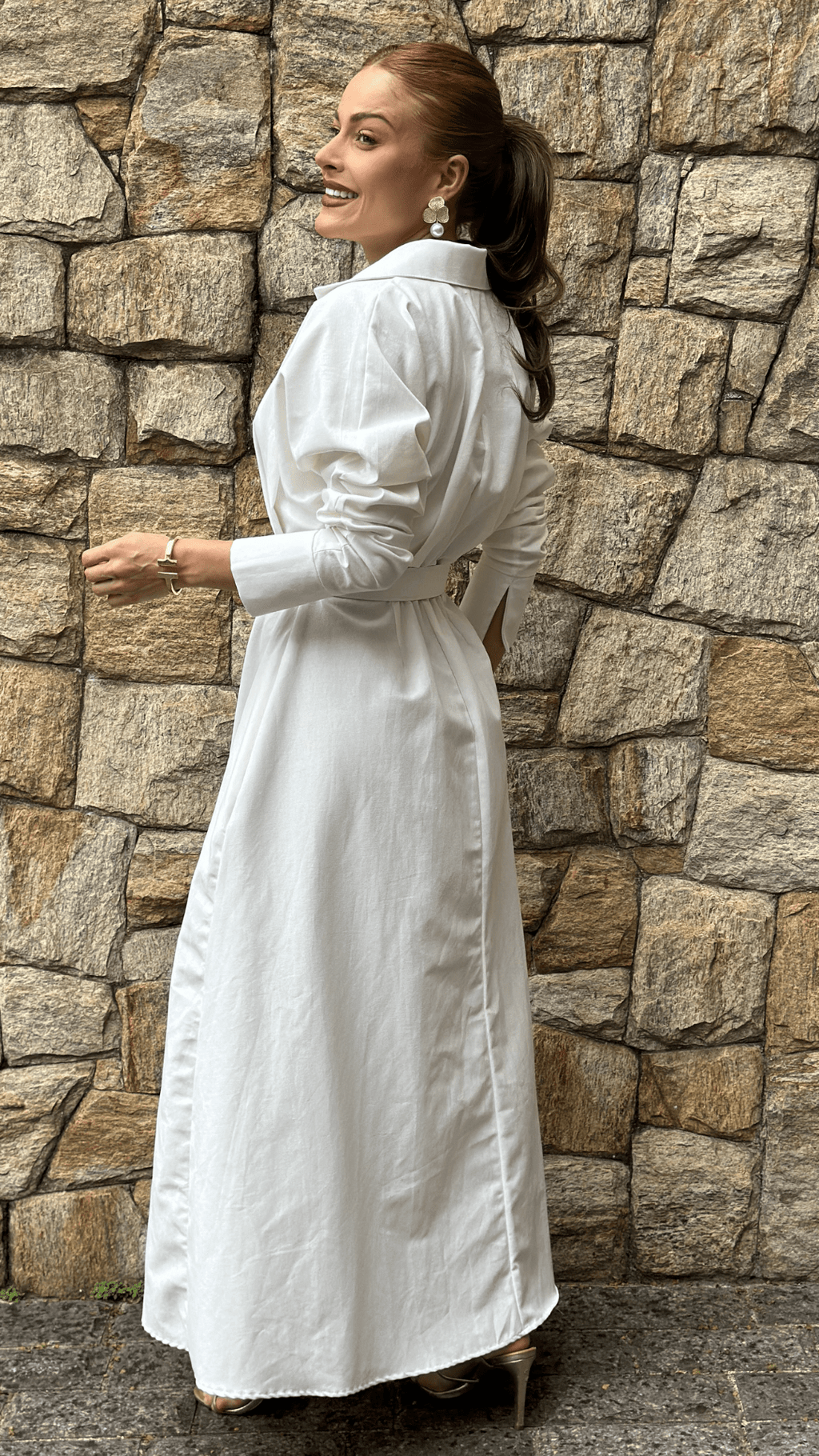Vestido Ana Midi Feminino de Algodão - Use By Me