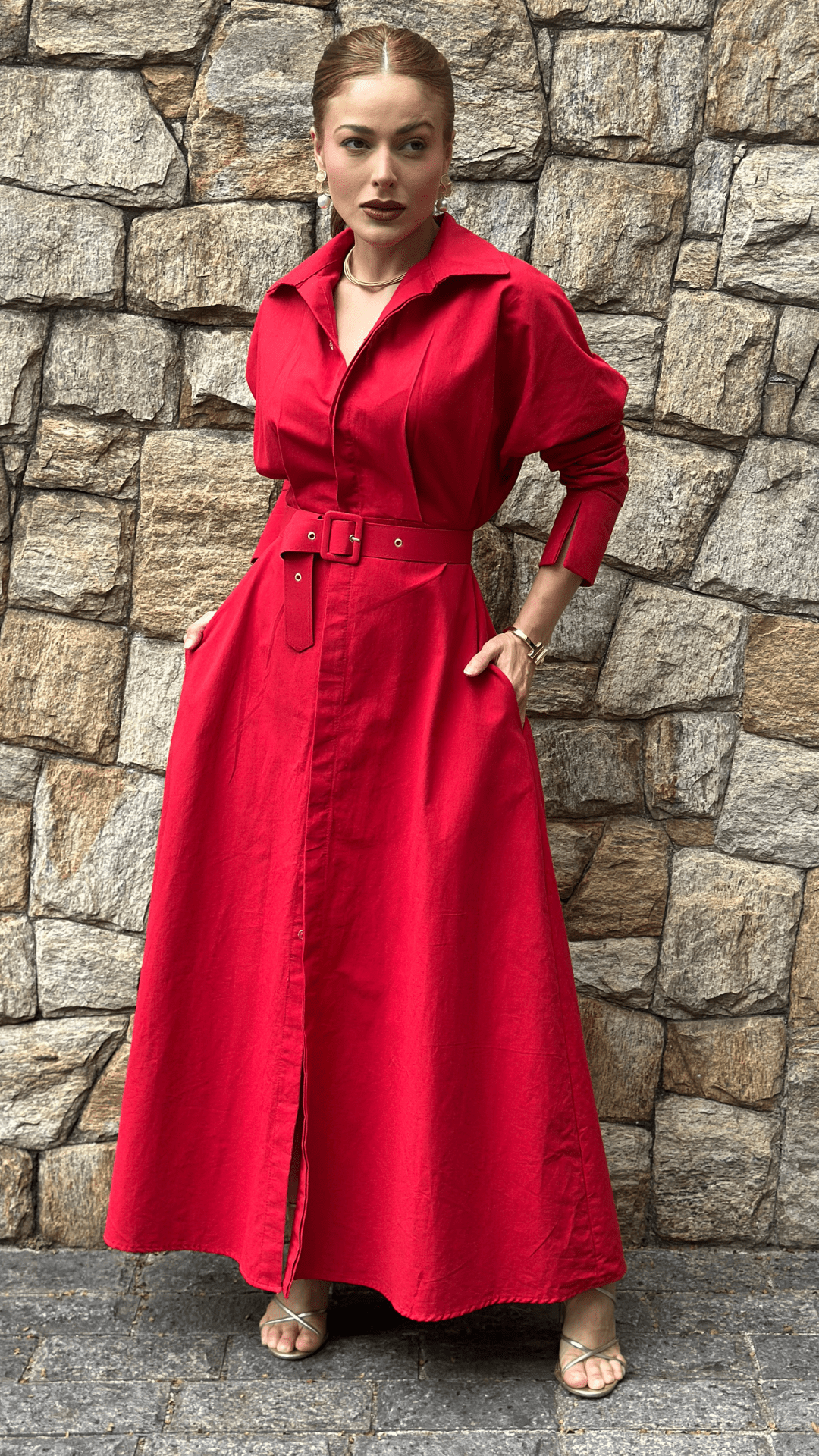 Vestido Ana Midi Feminino de Algodão - Use By Me