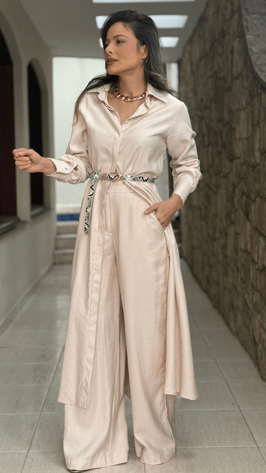 Vestido Chemise Longo Feminino - Use By Me