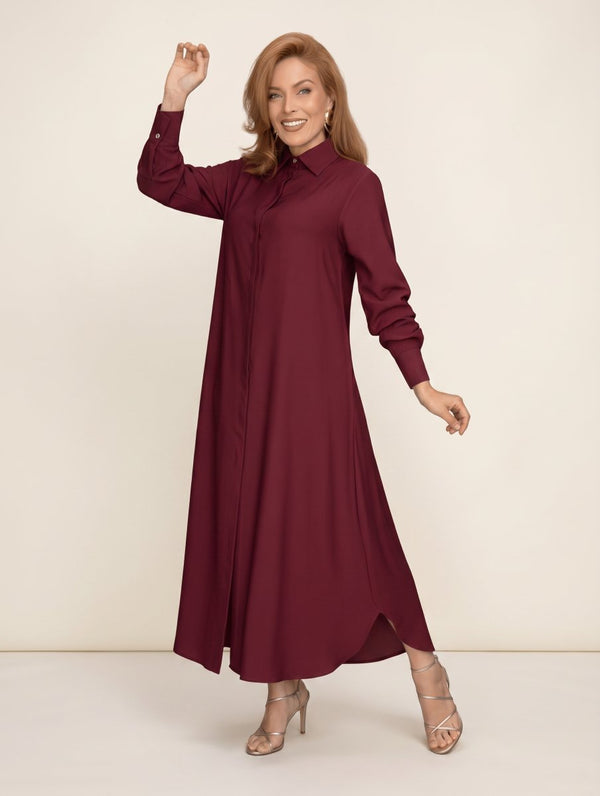 Vestido Chemise Longo Feminino