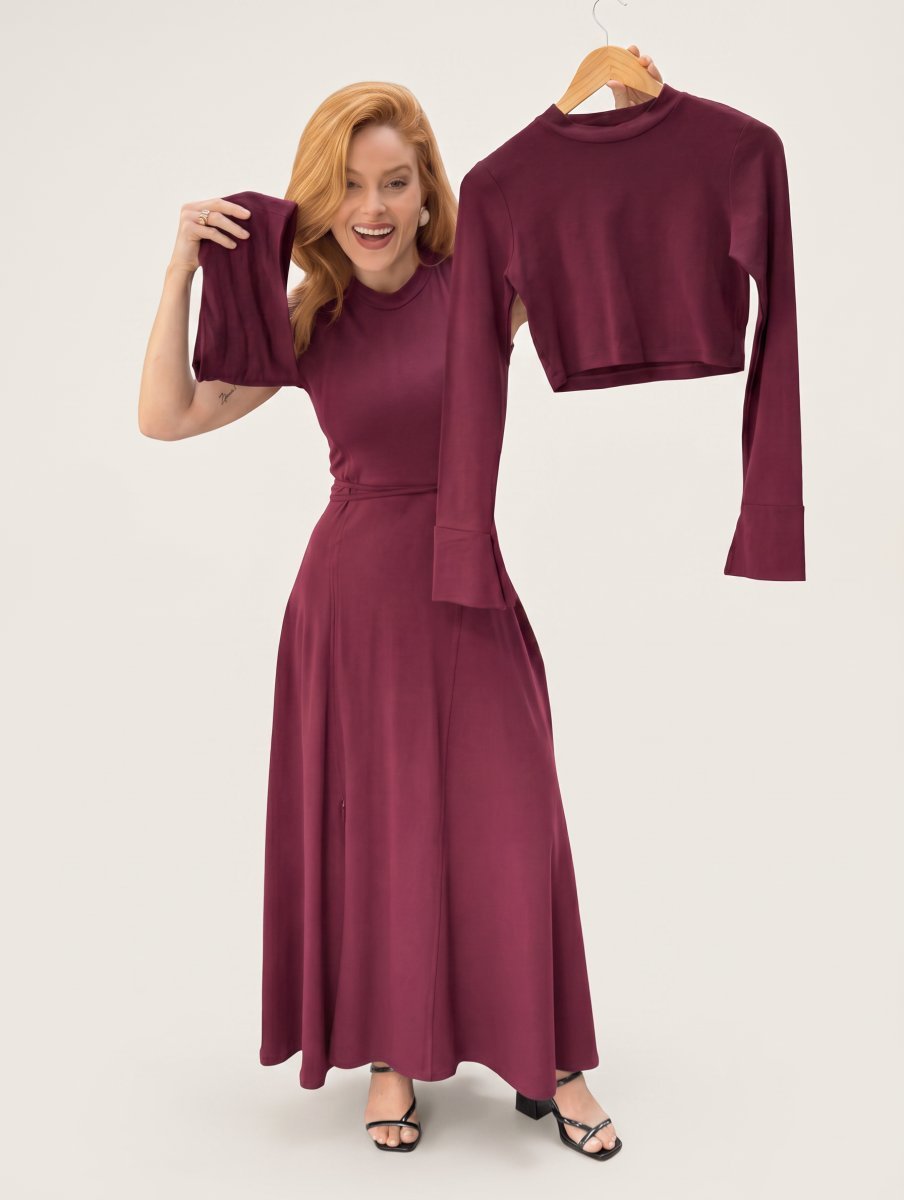 Vestido de Malha Feminino Semi Cropped 4 em 1 Estela - Use By Me